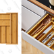 Bamboo Expandable Drawer Organizer for Utensils | $25 | Amazon
